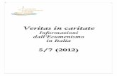 Veritas in caritate · 2017-08-03 · Veritas in caritate. Informazioni dall’Ecumenismo in Italia 5/7 (2012) Fondata e diretta da Riccardo Burigana 1 Centro Studi per l’Ecumenismo