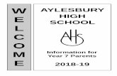W AYLESBURY E HIGH SCHOOL L C O Msmartfile.s3.amazonaws.com/bdf93d43bb7751ffba3d5...by Thursday 7 June to arrange to come into school by Thursday 28 June at the latest. Tuesday 3 and