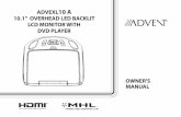 ADVEXL 10 A · -Pressing the PLAY button again will resume normal playback from where movie was stopped.-Press the STOP button twice and then press the PLAY button to start playback
