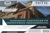 Milestones - Welcome to the NITIE 03 2018.… · 6 NITIE at a Glance 7 MoU’s Signed 8 Infrastructure 9 Faculty at NITIE 16 Fellow Programme Overview 17 Eligibility for Admission