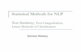 Statistical Methods for NLP - Columbia Universitysmaskey/CS6998/slides/statnlp_week2.pdf · 2010-01-27 · CLASS2 Training Data consists of Y values that are 0 and 1 Review is good