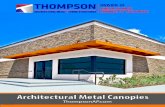DIVISION OF AMERICAN MADE ARCHITECTURAL METAL & …€¦ · the architectural metal canopy. The canopy serves as a shelter from sun and rain while enhancing the aesthetic appeal of