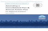 Amending a Consolidated Plan & Annual Action Plan for Regional … · 2020-04-20 · Consolidated Plan and Annual Action Plan amendments in the eCon Planning Suite. The previous method
