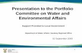 Presentation to the Portfolio Committee on Water and ...pmg-assets.s3-website-eu-west-1.amazonaws.com/docs/...Presentation to the Portfolio Committee on Water and Environmental Affairs
