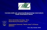 Marco Hernández-Escampa, Ph.D. Daniel Barrera …...Daniel Barrera-Fernández, Ph.D, Autonomous University “Benito Juárez” of Oaxaca MEXICO Suva, Fiji. October /2018 Corrosion