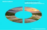 ESG best practice - Schroders · screening of companies with strong ESG practices rather than purely screening out ESG laggards. ESG integration: the most widely adopted approach