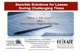 Sensible Solutions for Leases During Challenging Times · 2013-02-09 · lines of “a martial arts academy offering classes and programs in karate, kung fu and other martial arts