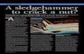 A sledgehammer to crack a nut? - Northridge · 2019-09-16 · 36 SEPTEMBER 2019 A sledgehammer to crack a nut? Northridge Law partner Melanie Ellis looks at the UK Gambling Commission’s