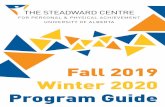Fall 2019 Winter 2020 Program Guide - University of Alberta · 2019-08-20 · fitness/recreation centre partners to increase independence, foster self-determination and promote inclusion