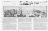The Environmental Impact of Tall Building · fice building A similar fate awaited the Chrysler Build-ing. After I960 the owners of the Chrysler Building. Goldman-Diforenzo Interests,