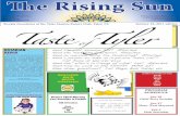 The Rising Sun · G roup Study E xchanges, U T T yler International D ay, Funding and support of Pre-schools and H igh Schools in southern Belize E ast Texas R estau ran t A ssociation