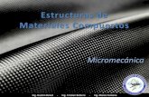 Estructuras de Materiales Compuestos 5 - Micromecanic… · Micromecánica 2 Estructuras de Materiales Compuestos - Micromecánica •Estudio de la interacción entre los constituyentes