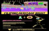 FILIPINO HERITAGE NIGHT - Major League Baseball€¦ · Celebrate Filipino Heritage with thousands of your friends and family in the Northwest’s Filipino community. All fans receive