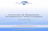 ABOUT THE JOURNAL 

Journal of Business, Economics and Finance -JBEF (2016), Vol.5(1) Last Names of Authors _____ iii