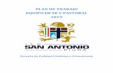 PLAN DE TRABAJO EQUIPO DE FE Y PASTORAL 2019€¦ · En el desafío de ofrecer una “escuela de calidad cristiana y franciscana”, el Equipo de Fe y Pastoral del I. E. P. Hogar