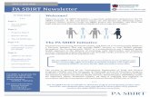 PA SBIRT Newsletter · 2018-10-12 · PA SBIRT Newsletter Issue 1, April 2018. IN THIS ISSUE: PA SBIRT is funded by the Substance Abuse and Mental Health Services Administration: