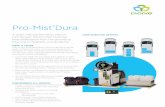 Pro-Mist Dura...and can be reconfi gured to change overall footprint. • Bases can be confi gured to include an expansion battery base, dual 5 gallon tank or an additional 15 gallon