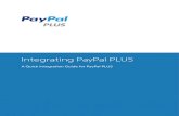 Integrating PayPal PLUS...01.1. Change History This version replaces all previous PayPal PLUS integration guides (Vers. 1.x) rendering them obsolete! Date Version Author Description