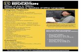 Master of Arts in TESOL: Teaching English to Speakers of ... College... · * edTPA Elementary Literacy Handbook for Literacy and Math * edTPA-Making Good Choices. CCOE oﬀers two