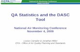 QA Statistics and the DASC Tool - US EPA · 2015-08-28 · QA Statistics and the DASC Tool National Air Monitoring Conference November 4, 2009 Louise Camalier & Jonathan Miller EPA