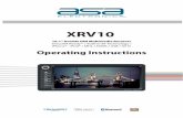 XRV10 - ASA Electronics · • Auto Store / Preview Scan ... this button while in Radio mode to search available radio station by decreasing tuning frequency. 15. NUMBER Buttons (1-6):