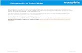 Exception Error Guide 2020 - EasyBiz Technologies Payroll Exception... · RFI profile with the same percentage as your Basic Salary Note: A progress indicator will run through. If