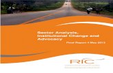CrossRoads Sector Analysis, Institutional Change and Advocacyric.works.go.ug/files/Crossroads_Sector_Analysis... · 2018-11-30 · CrossRoads Sector Analysis, Institutional Change