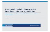 Legal aid lawyer induction guide · cancellation or amendment of a lawyer’s legal aid approval, the matter is first referred to the committee. National Specialist Advisers . National
