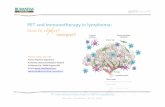 PET and immunotherapy in lymphoma: how to report?interpret? · 6th International Workshop on PET in Lymphoma Menton, September20-21, 2016 EGESTA LOPCI, MD, PhD Nuclear Medicine department