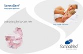 SomnoDentdesnurkpoli.nl/wp-content/uploads/2020/02/10901-EN...SomnoDent® sleep apnea appliance Instructions for use and care Sleep, breathe – live better!