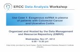 ERCC Data Analysis Workshop - exRNA PortalERCC Data Analysis Workshop! Background: Comparison of human plasma small RNA proﬁles of patients with colorectal cancer to those with ulcerative