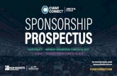 SPONSORSHIP PROSPECTUS...2016 Event Professionals Track 2016 Hospitality Professionals Track Cvent CONNECT Trade Show Tier 1 – $75,000 Tier 2 – $50,000 Tier 3 – $25,000 Partners