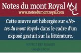 Notes du mont Royal ←  · phant : ainsi, la philosophie émigrée, il reste au voya-geur d’admirer l’Académie, le Lycée et le Pœcile où discourut Chrysippe. Le Pœcile!