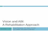 Vision Rehabilitation and Hemianopia · VT improves Vergence and Accommodation in Adults with mTBI 12 non-strabismic individuals with mTBI and diagnosed vergence and accommodative