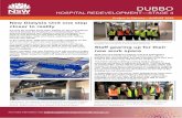 New Dialysis Unit one step closer to reality... · Project In Pictures—AUGUST 2019 For more information visit dubbohospitalredevelopment.health.nsw.gov.au DUBBO HOSPITAL REDEVELOPMENT—STAGE