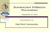 Stormwater Pollution Prevention · CCTV Results * Domestic animal feces at outfalls washed away by low flows Outfall Street CCTV (feet) % of Network Notes M01 Medea Creek Ln 1000
