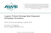 Legacy Tritium Storage Bed Disposal: Campaign …...Introduction to TI Tradebe Inutec are based on a Nuclear Licensed site at Winfrith, Dorset, UK 35 year history originally as part