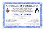 Certificate of Participation - - PrintMe!€¦ · Certificate of Participation from The Anglican Diocese of The Bahamas and The Turks And Caicos Islands DIOCESAN PASTORAL CARE MINISTRIES