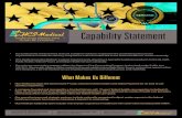Capability Statement - SDVOSB Medical Capability State¢  Capability Statement ¢â‚¬¢ Our productivity enhancement