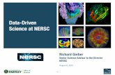 Data-Driven Science at NERSC · Richard Gerber! Senior Science Advisor to the Director! NERSC Data-Driven Science at NERSC 1 August&8,&2013&