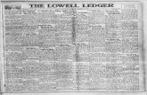 ViOage Auditor Declares Peace With Honor …lowellledger.kdl.org/The Lowell Ledger/1950/03_March/03...being presented b yMis sSydne thi i no ta bonus, bu mone tha Bennett. • {veterans