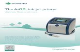 The A420i ink jet printer - Bj's Printing Systems ... in this brochure is general in nature and customers