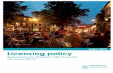 August 2015 Licensing policy - Norwich · August 2015 Licensing policy Approved by Norwich City Council 23 June 2015. 2 Contents ... or club premises certificate for premises without