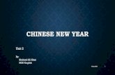 Chinese new year...•Every Chinese New year is associated with one of the twelve Chinese zodiac. •One of the twelve Chinese zodiac animals is also represented in the decorations.