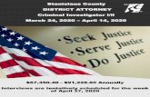 Stanislaus County DISTRICT ATTORNEY Criminal Investigator ... investigator I-II.pdf · DISTRICT ATTORNEY Criminal Investigator l/ll March 24, 2020 – April 14, 2020 $67,350.40 -$91,228.80