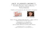 GET CLIENTS NOW!™getclientsnow.com/Get-Clients-Now-3rd-Ed-Sample.pdf · Get Clients Now! is a complete marketing and sales system for consultants, coaches, and anyone who markets