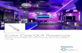 iColor Cove QLX Powercore - Color Kinetics · iColor Cove QLX Powercore affords a high level of performance at about half the power consumption of iColor Cove MX Powercore. Delivering