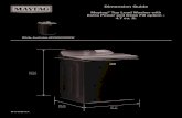 Dimension Guide - Whirlpool · Dimensiones del producto MVW6230RHW 4,7 pies cúbicos basados en DOE (EE. UU.) 5,4 pies cúbicos según estándar IEC (CANADÁ) in (mín.) mm (mín.)