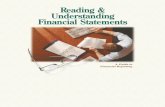 Reading & Understanding Financial Statements · 2012-09-26 · and Understanding Financial Statementswill help you to use financial statements in making decisions, monitoring your