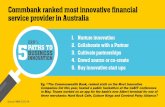 The Commonwealth Bank, ranked sixth on the Most Innovative … · 2015-10-08 · Eg. “The Commonwealth Bank, ranked sixth on the Most Innovative Companies list this year, hosted